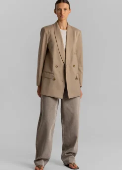 The Frankie Shop Sidonie Blazer Taupe