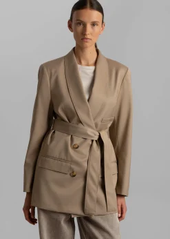 The Frankie Shop Sidonie Blazer Taupe