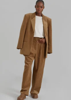 The Frankie Shop Siham Corduroy Pants Camel Clearance