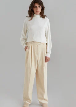 The Frankie Shop Siham Corduroy Pants Cream Clearance