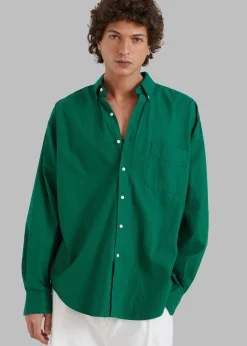 The Frankie Shop Sinclair Shirt Green Clearance