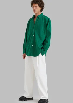 The Frankie Shop Sinclair Shirt Green Clearance