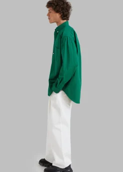 The Frankie Shop Sinclair Shirt Green Clearance