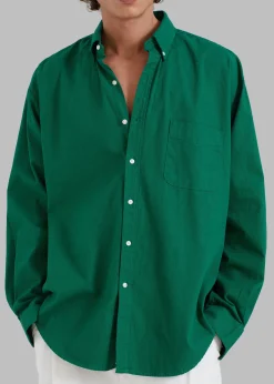 The Frankie Shop Sinclair Shirt Green Clearance
