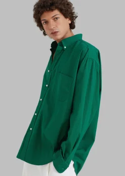 The Frankie Shop Sinclair Shirt Green Clearance