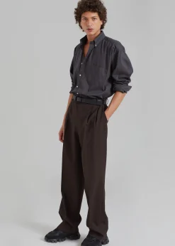The Frankie Shop Sinclair Shirt Charcoal Outlet