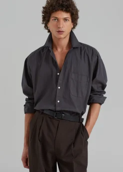The Frankie Shop Sinclair Shirt Charcoal Outlet