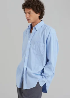 The Frankie Shop Sinclair Shirt Sky Blue Sale