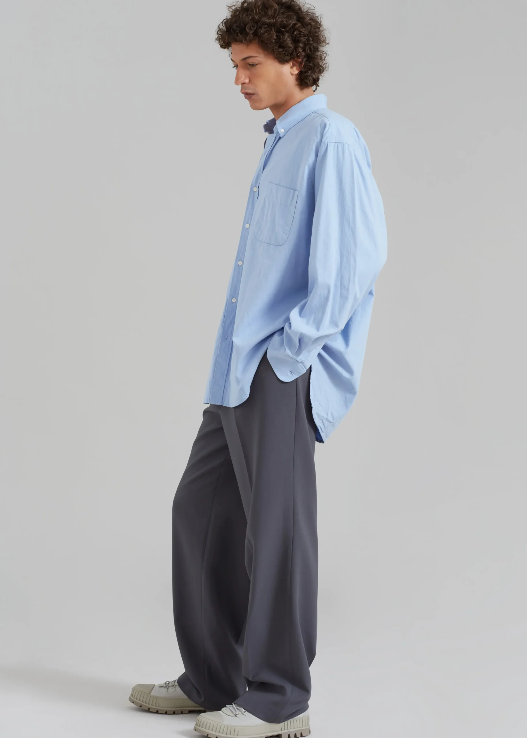 The Frankie Shop Sinclair Shirt Sky Blue Sale