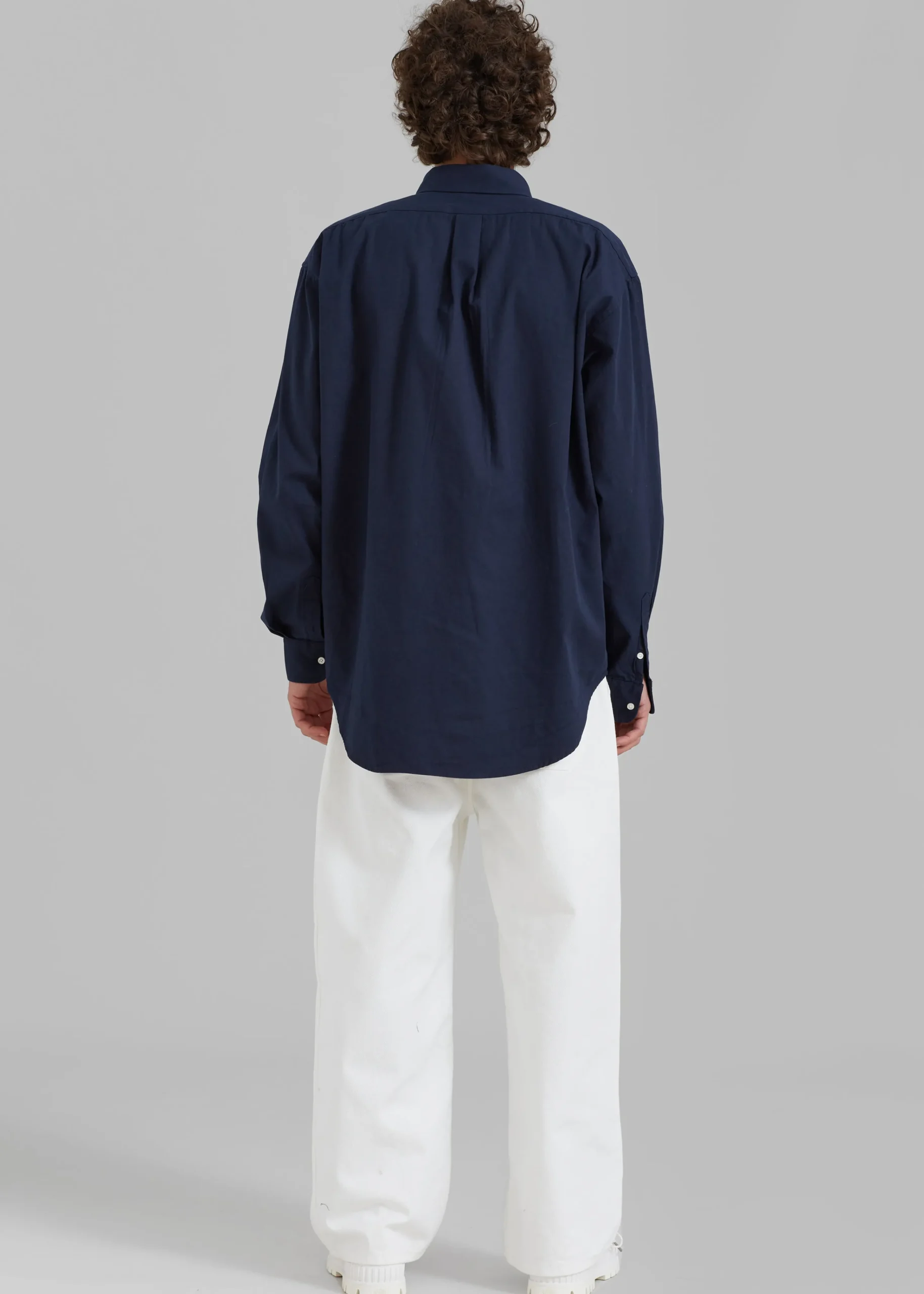 The Frankie Shop Sinclair Shirt Navy New