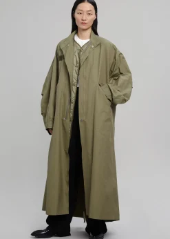 The Frankie Shop Skive Double Layer Parka Olive Hot