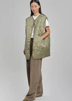 The Frankie Shop Skive Double Layer Parka Olive Hot