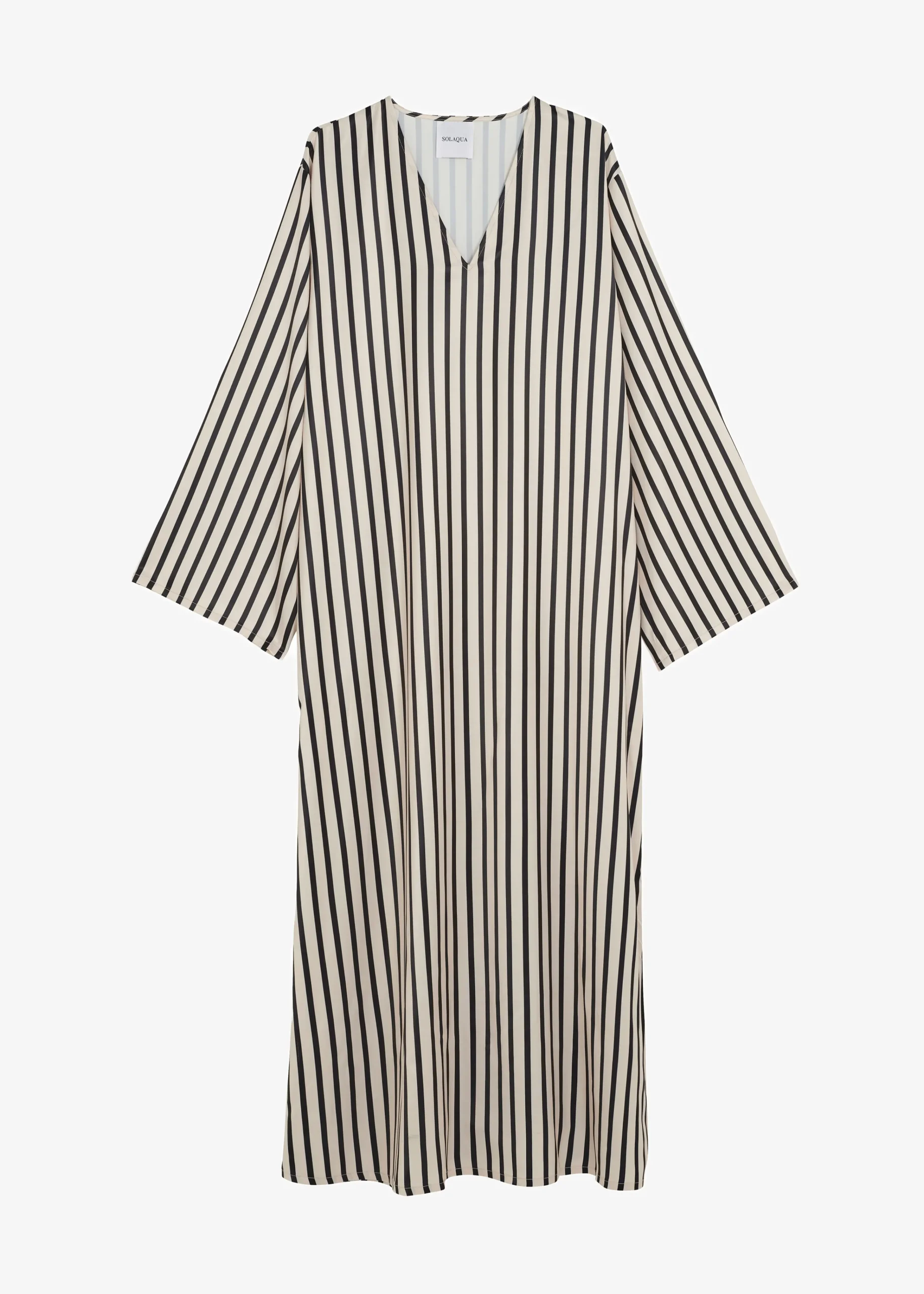 The Frankie Shop Solaqua The Resort Dress Ecru With Black Stripes New