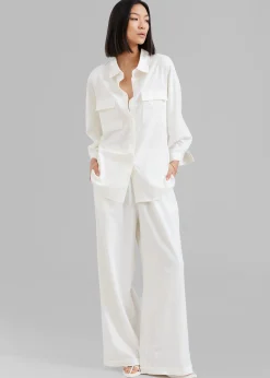 The Frankie Shop Solaqua The Resort Pant Ivory Clearance