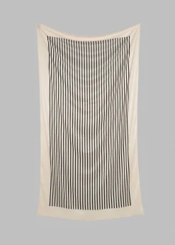 The Frankie Shop Solaqua The Sarong Ecru With Black Stripes Best