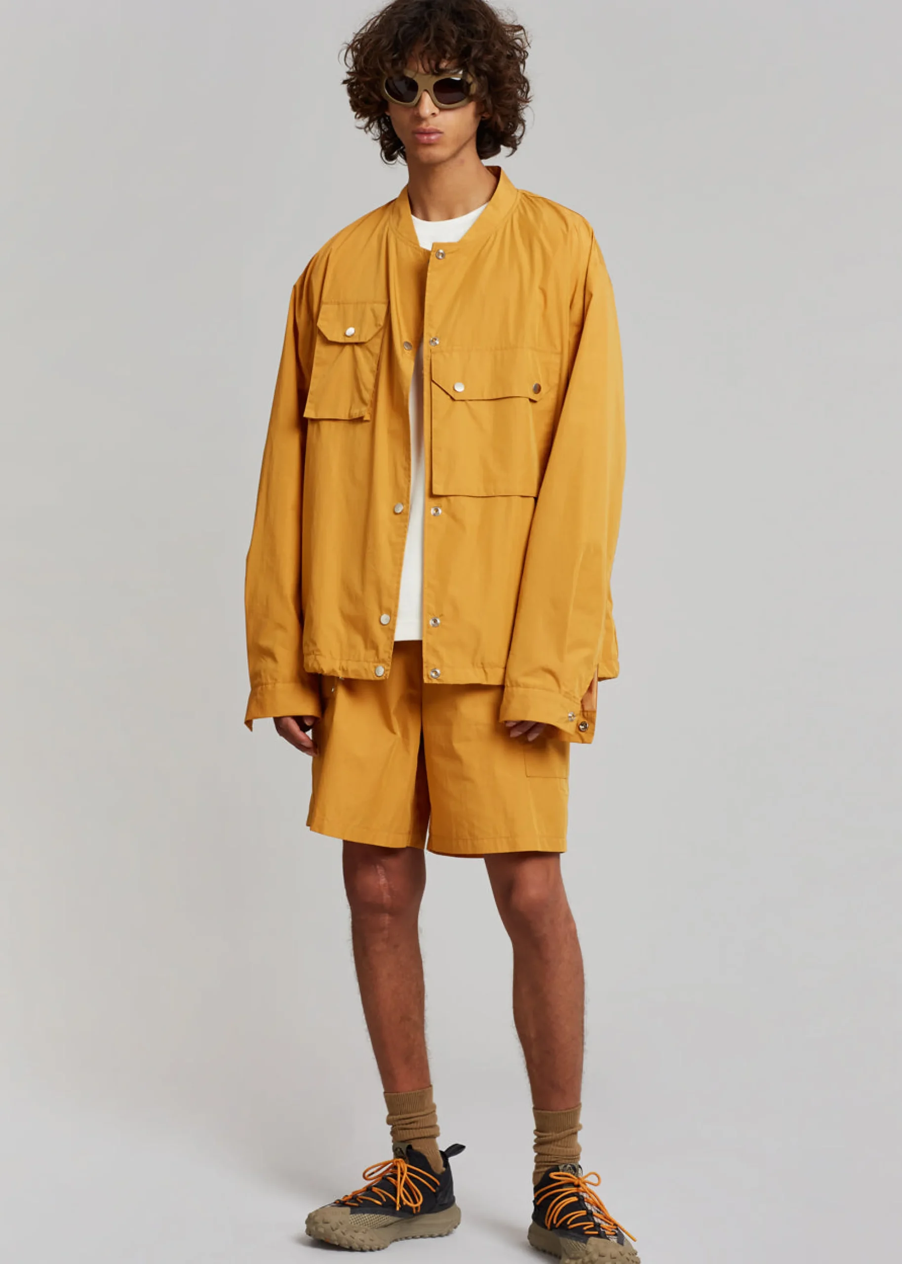 The Frankie Shop Spence Nylon Jacket Orange Sale