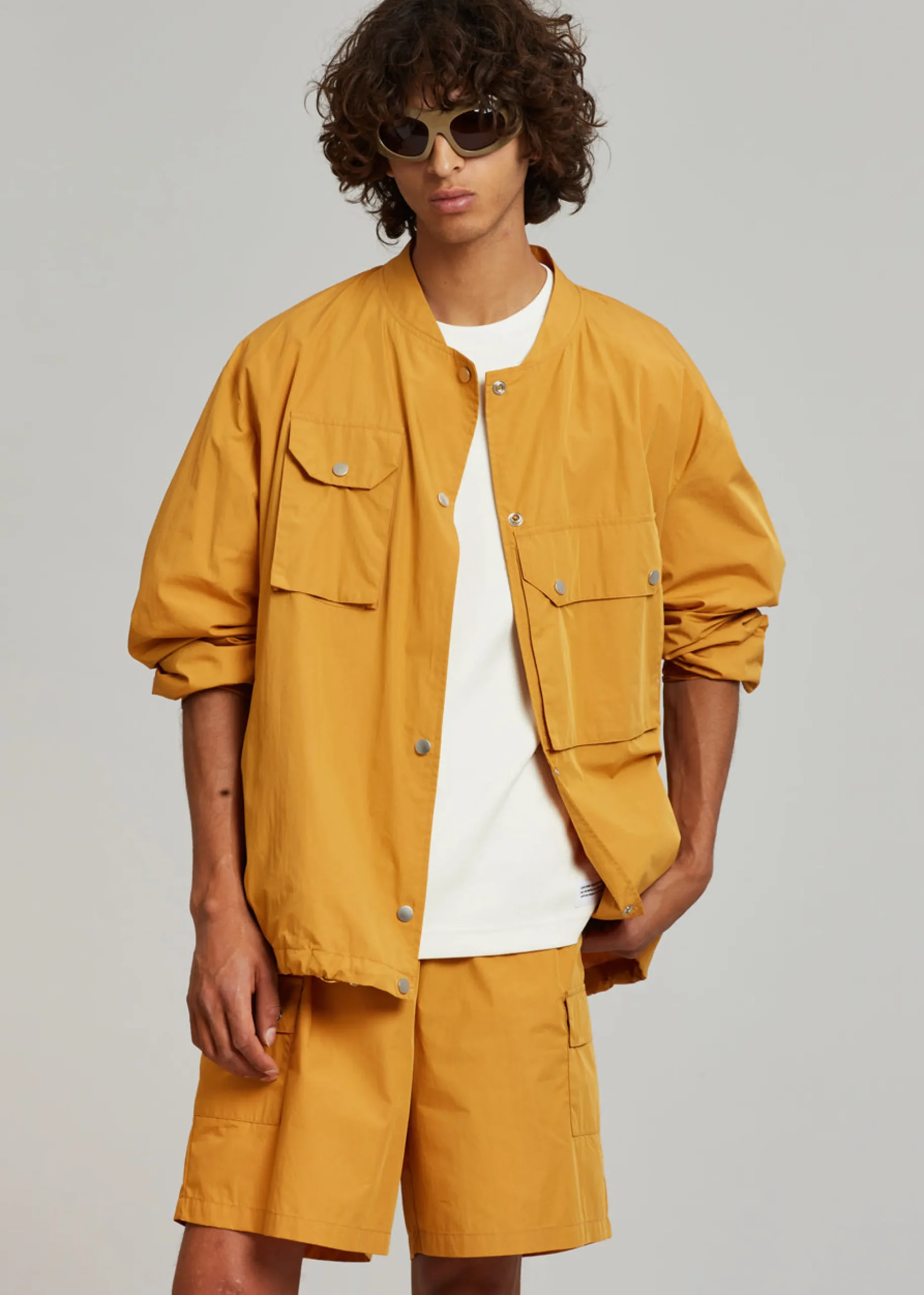 The Frankie Shop Spence Nylon Jacket Orange Sale