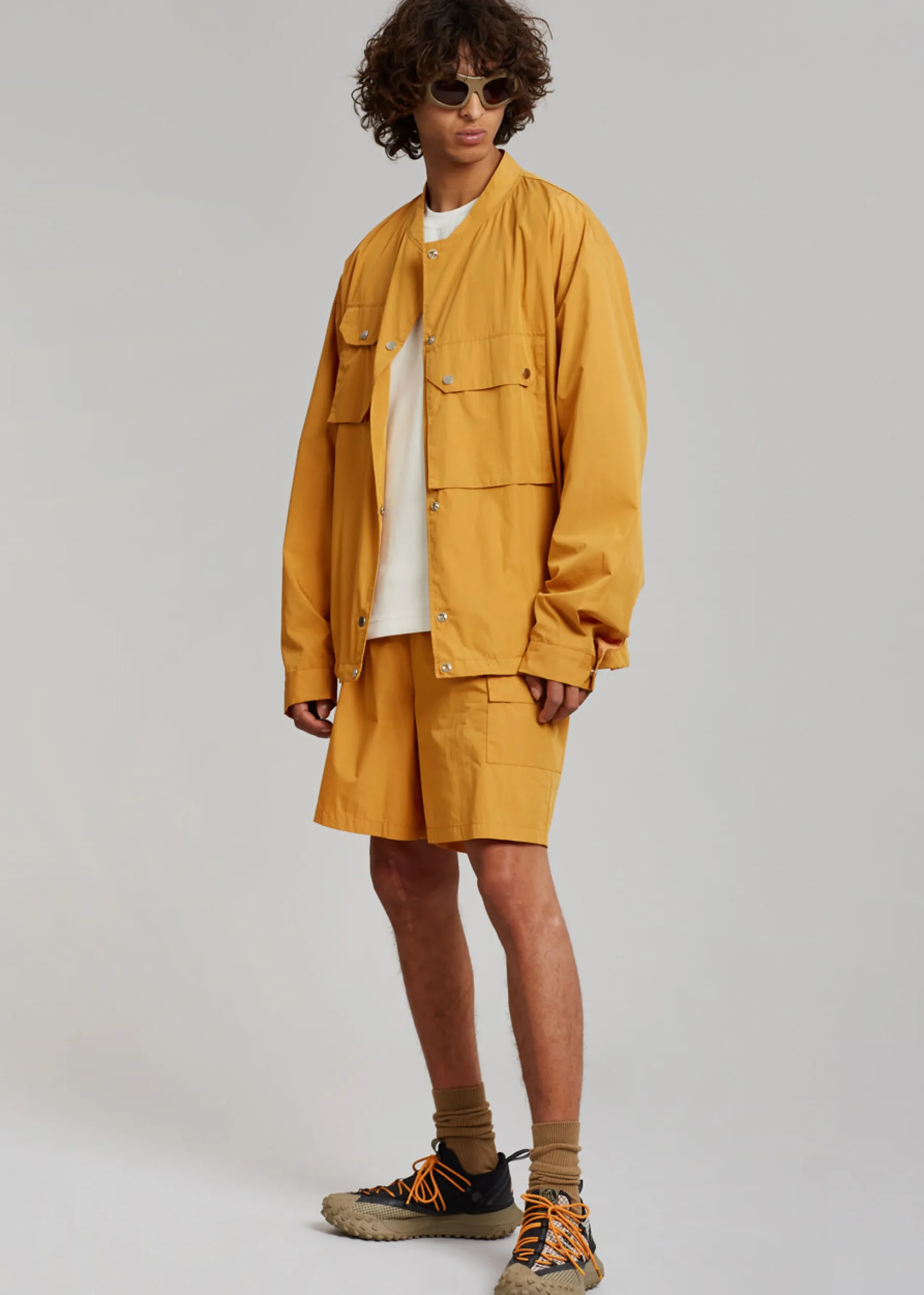 The Frankie Shop Spence Nylon Jacket Orange Sale