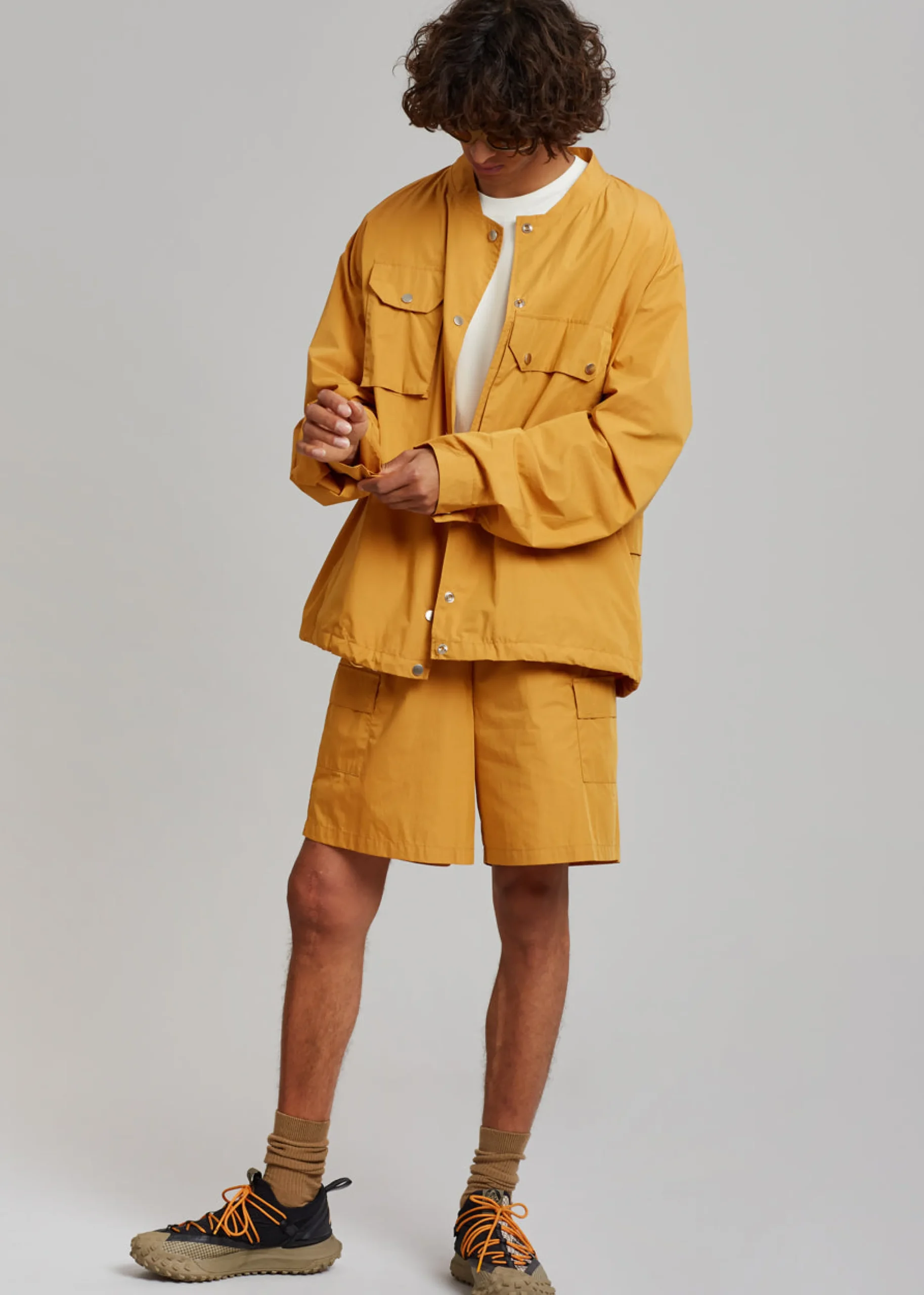 The Frankie Shop Spence Nylon Jacket Orange Sale