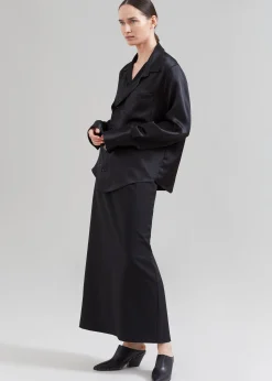 The Frankie Shop Sree Silky Shirt Black Clearance