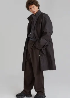 The Frankie Shop Stephen Anorak Charcoal New