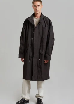 The Frankie Shop Stephen Anorak Charcoal New