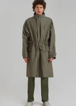 The Frankie Shop Stephen Anorak Dark Olive New
