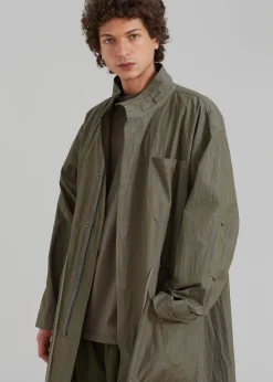 The Frankie Shop Stephen Anorak Dark Olive New