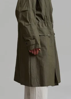 The Frankie Shop Stephen Anorak Dark Olive New