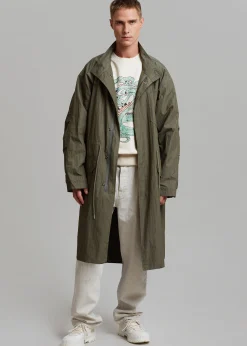 The Frankie Shop Stephen Anorak Dark Olive New