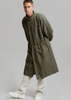 The Frankie Shop Stephen Anorak Dark Olive New