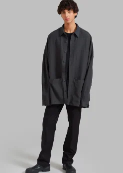 The Frankie Shop Steve Shirt Grey Wash Discount
