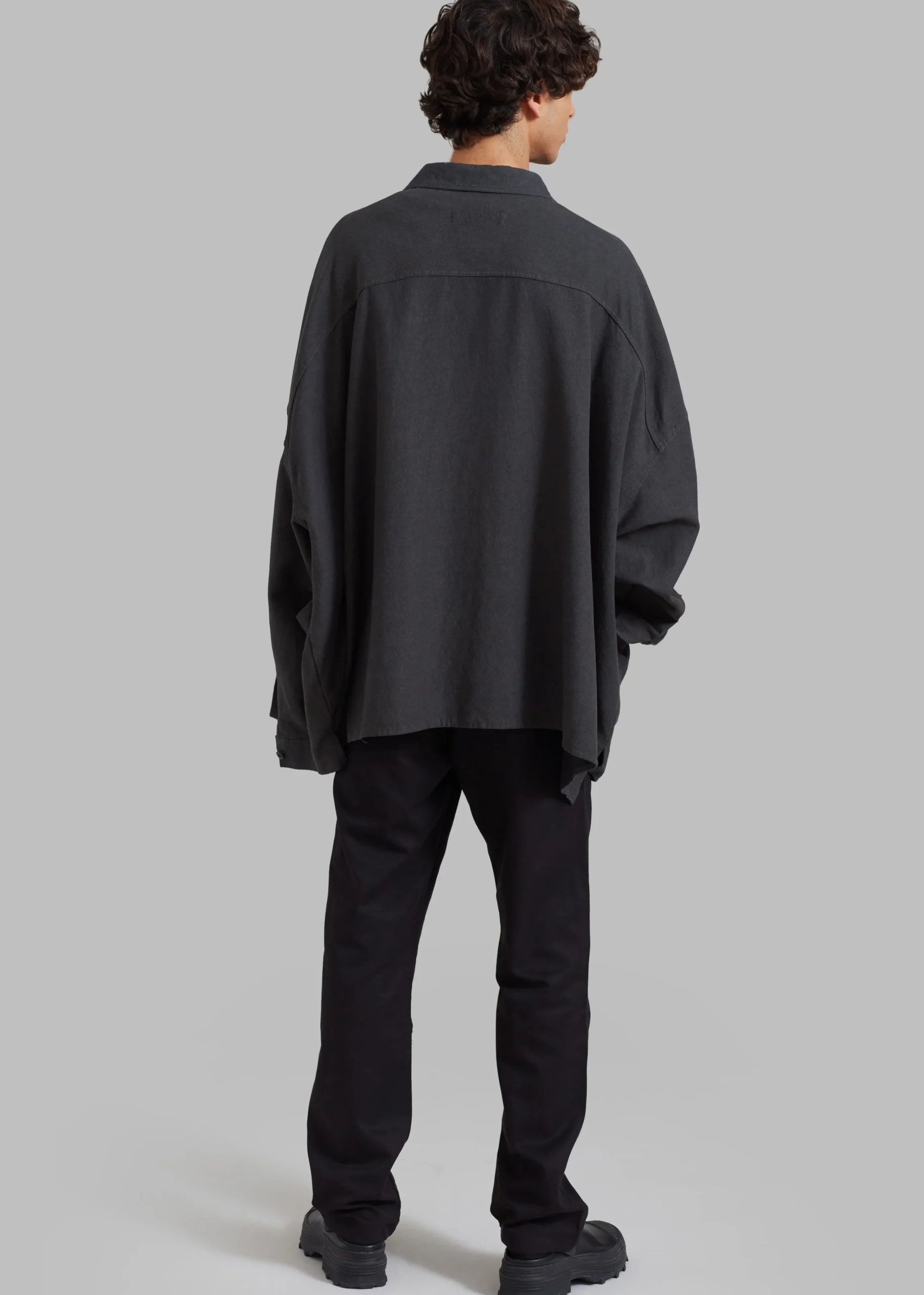 The Frankie Shop Steve Shirt Grey Wash Discount