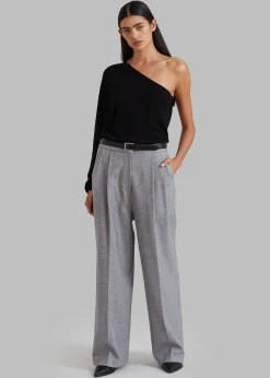 The Frankie Shop Stine Pintuck Pants Grey