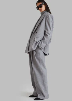 The Frankie Shop Stine Pintuck Pants Grey
