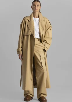 The Frankie Shop Suzanne Trench Coat Beige Online
