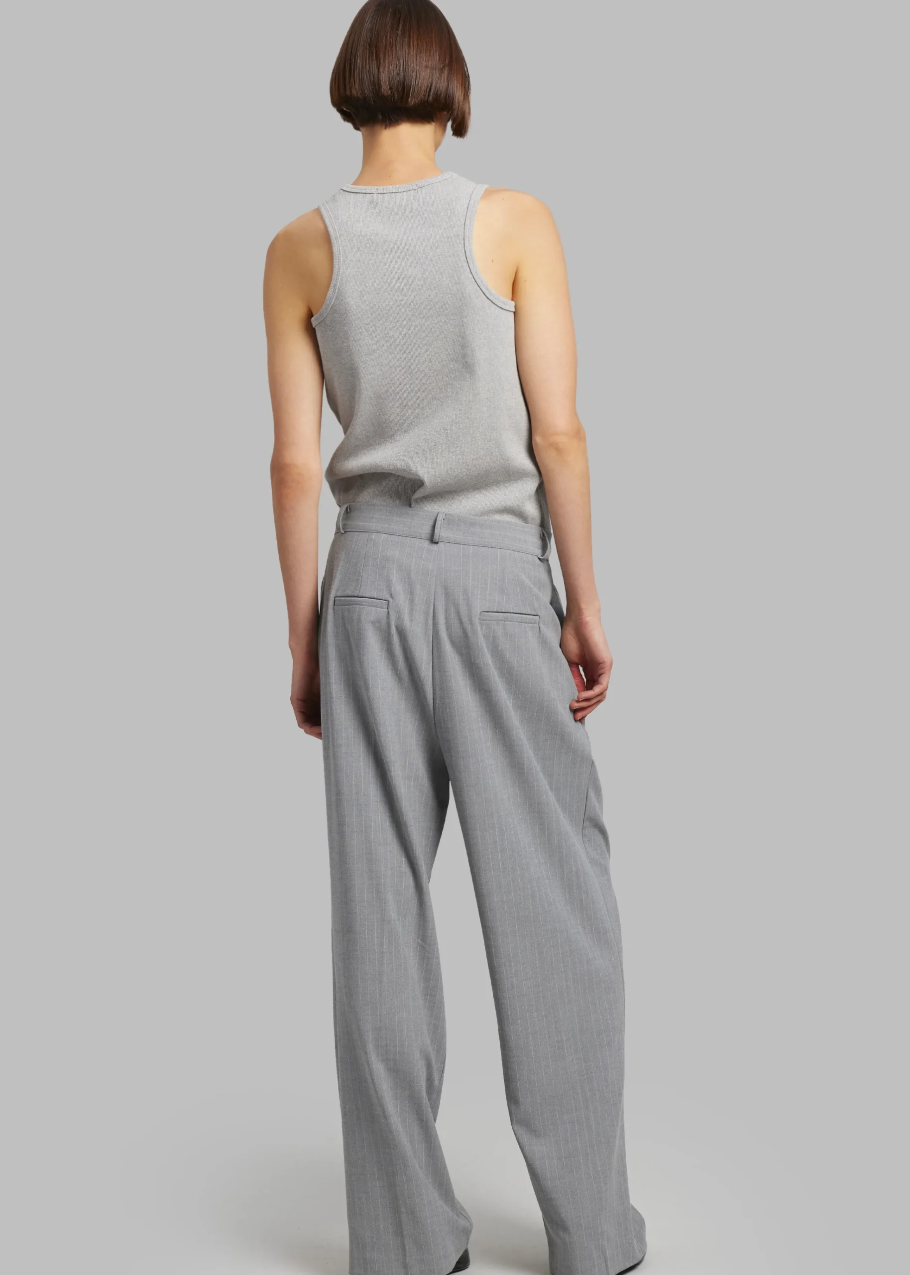 The Frankie Shop Sybil Trousers Grey Pinstripe Outlet