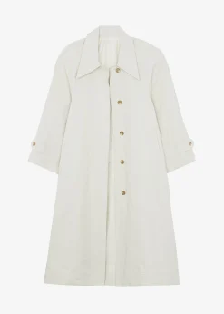 The Frankie Shop Tal Trench Coat Cream Sale