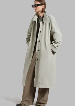 The Frankie Shop Tal Trench Coat Pale Khaki Outlet