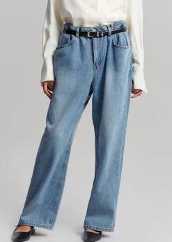 The Frankie Shop Talte Jeans Worn Wash New