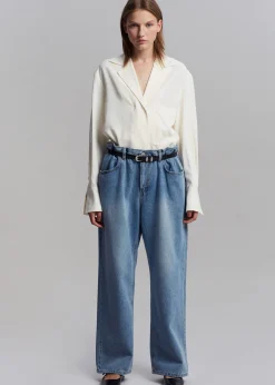 The Frankie Shop Talte Jeans Worn Wash New