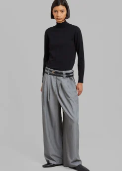 The Frankie Shop Tammi Wide Pants Grey Sale
