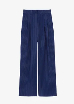 The Frankie Shop Tansy Denim Pants Navy Pinstripe Discount