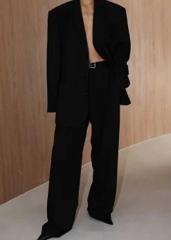 The Frankie Shop Tansy Oversized Blazer Black Online