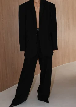 The Frankie Shop Tansy Oversized Blazer Black Online