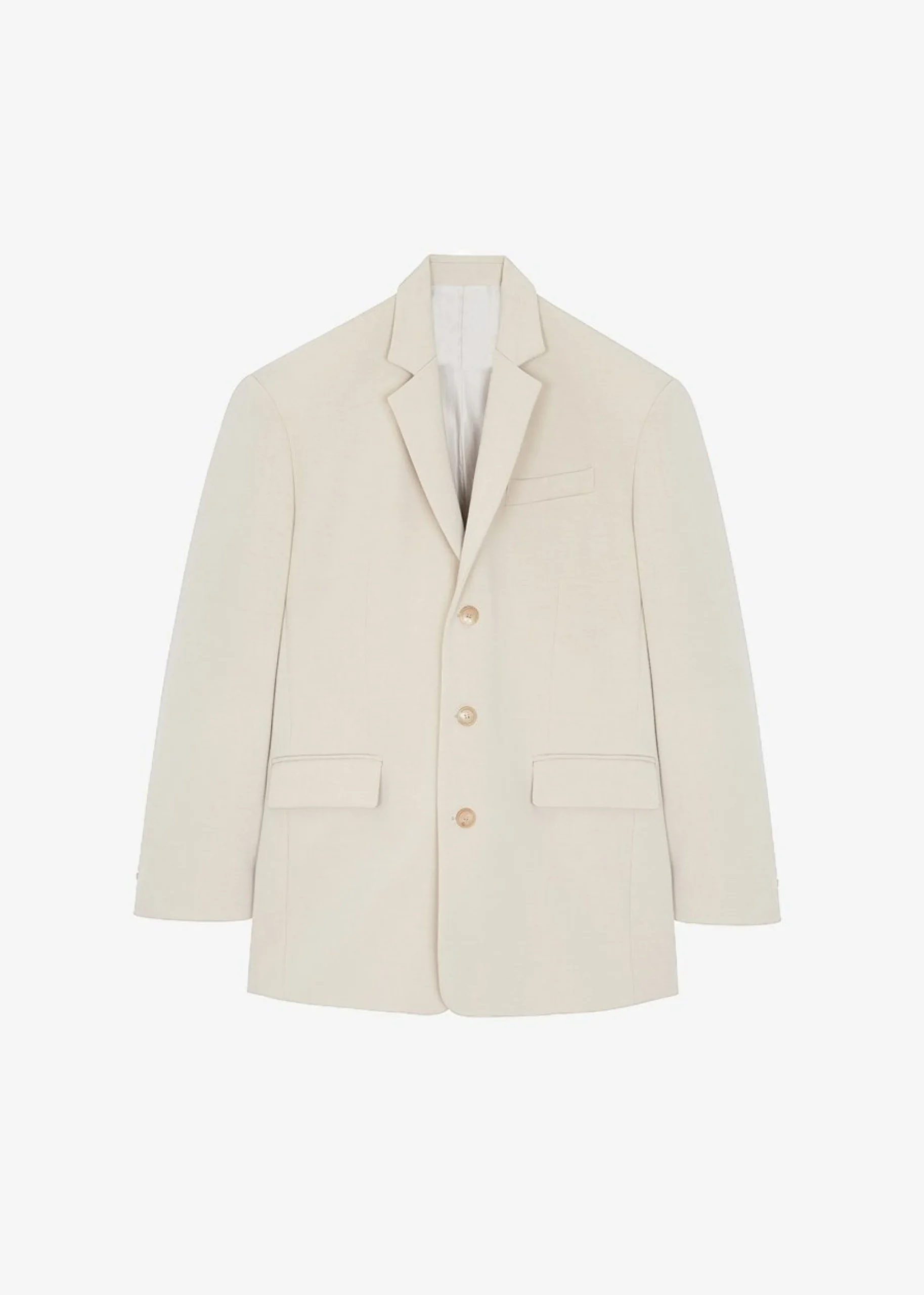 The Frankie Shop Tansy Oversized Blazer Beige Clearance