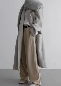 The Frankie Shop Tansy Pleated Trousers Beige Best