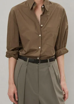 The Frankie Shop Tansy Pleated Trousers Olive Outlet