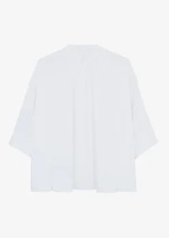 The Frankie Shop Tegan Cape Blouse White New