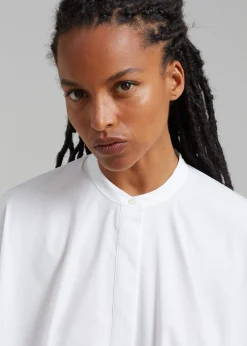 The Frankie Shop Tegan Cape Blouse White New